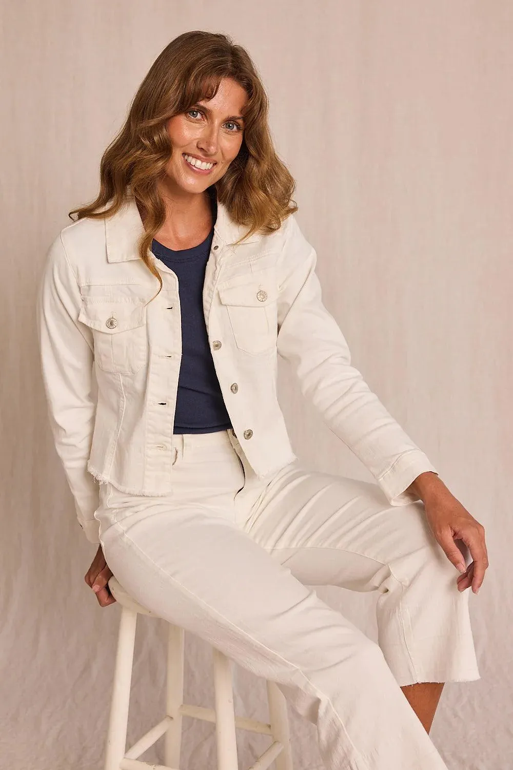 ADRIFT CROPPED DENIM JACKET