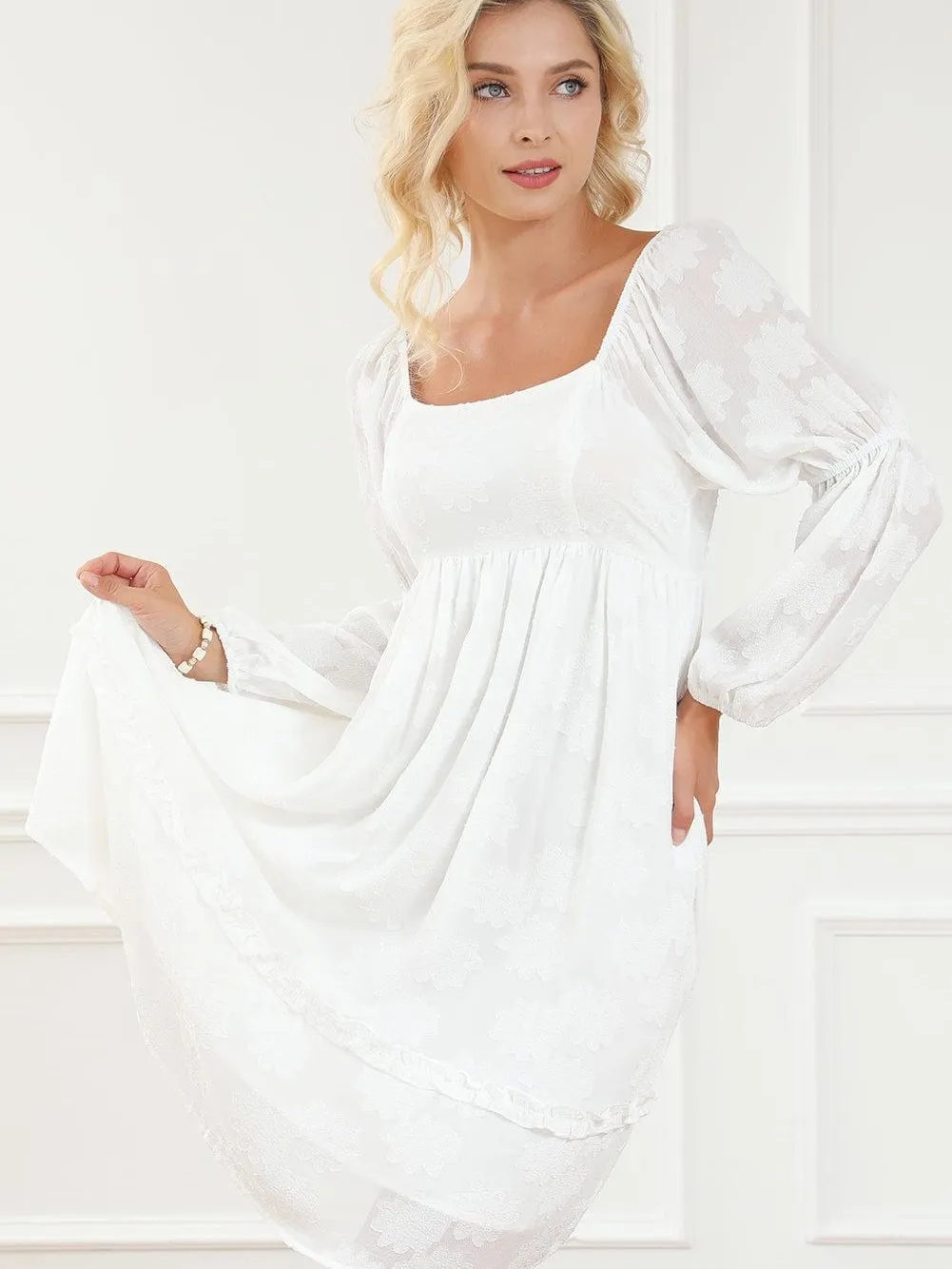 Alluring White Mini Dress
