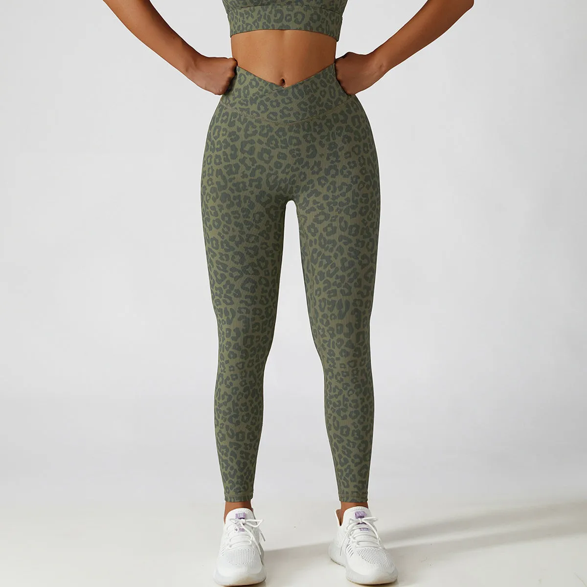 Aspen Leopard Print High Waist Leggings