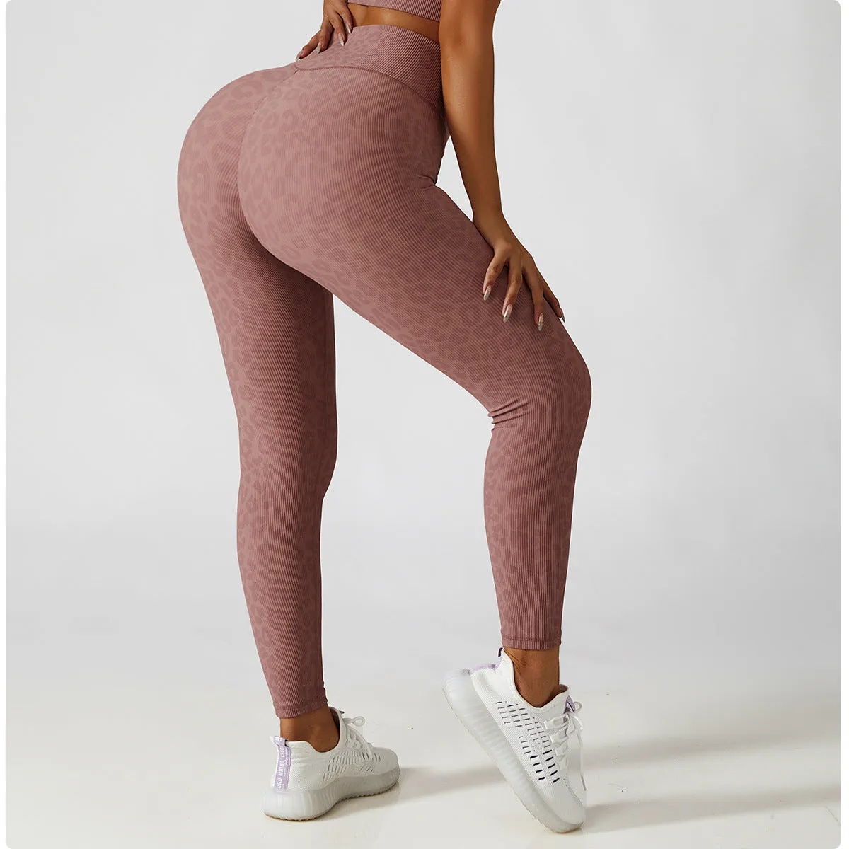 Aspen Leopard Print High Waist Leggings