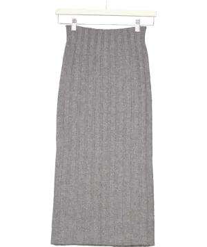 CIL Cashmere In Love Grey Lenny Cashmere Pencil Skirt UK S