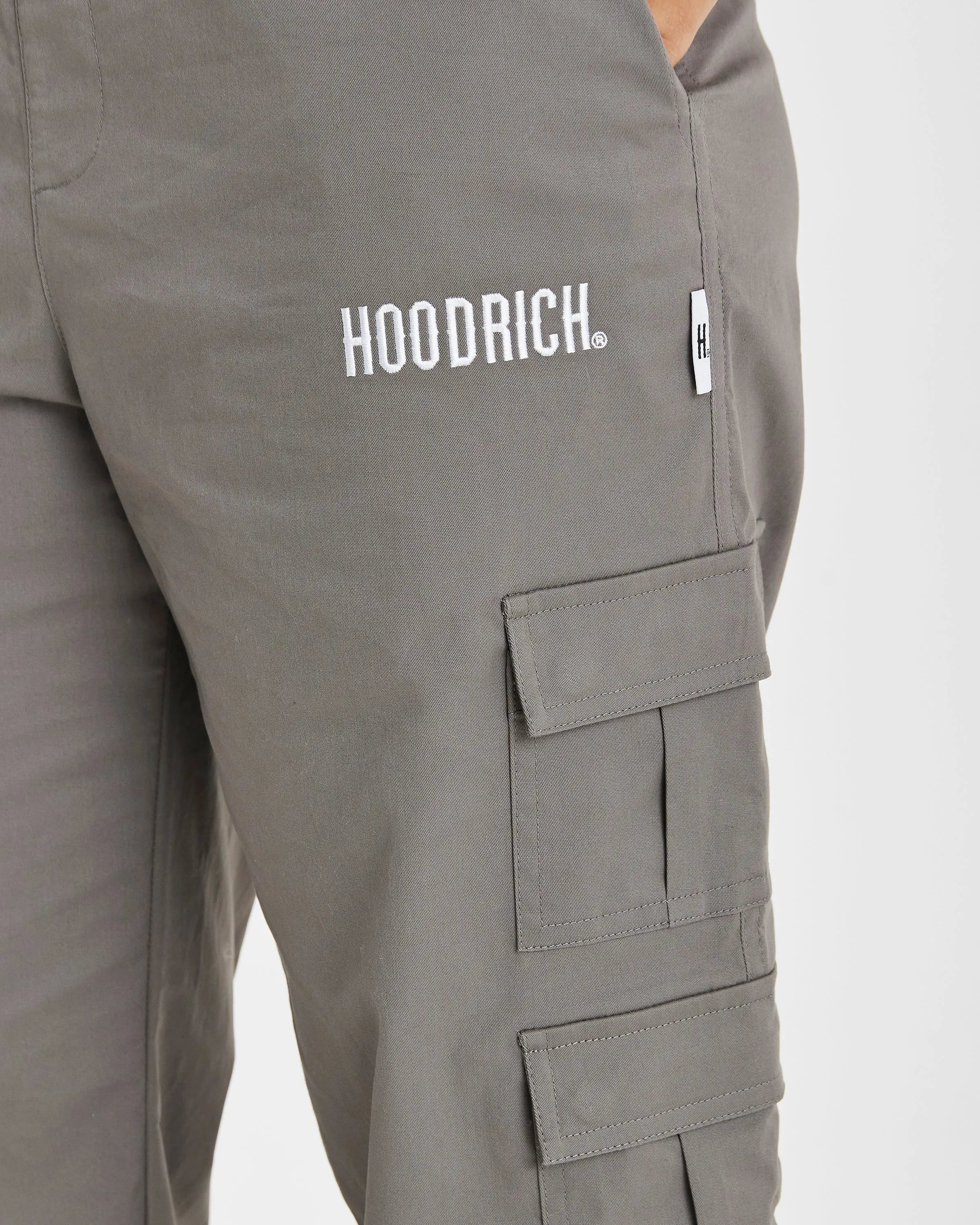 Combat Cargo Pants - Grey/White