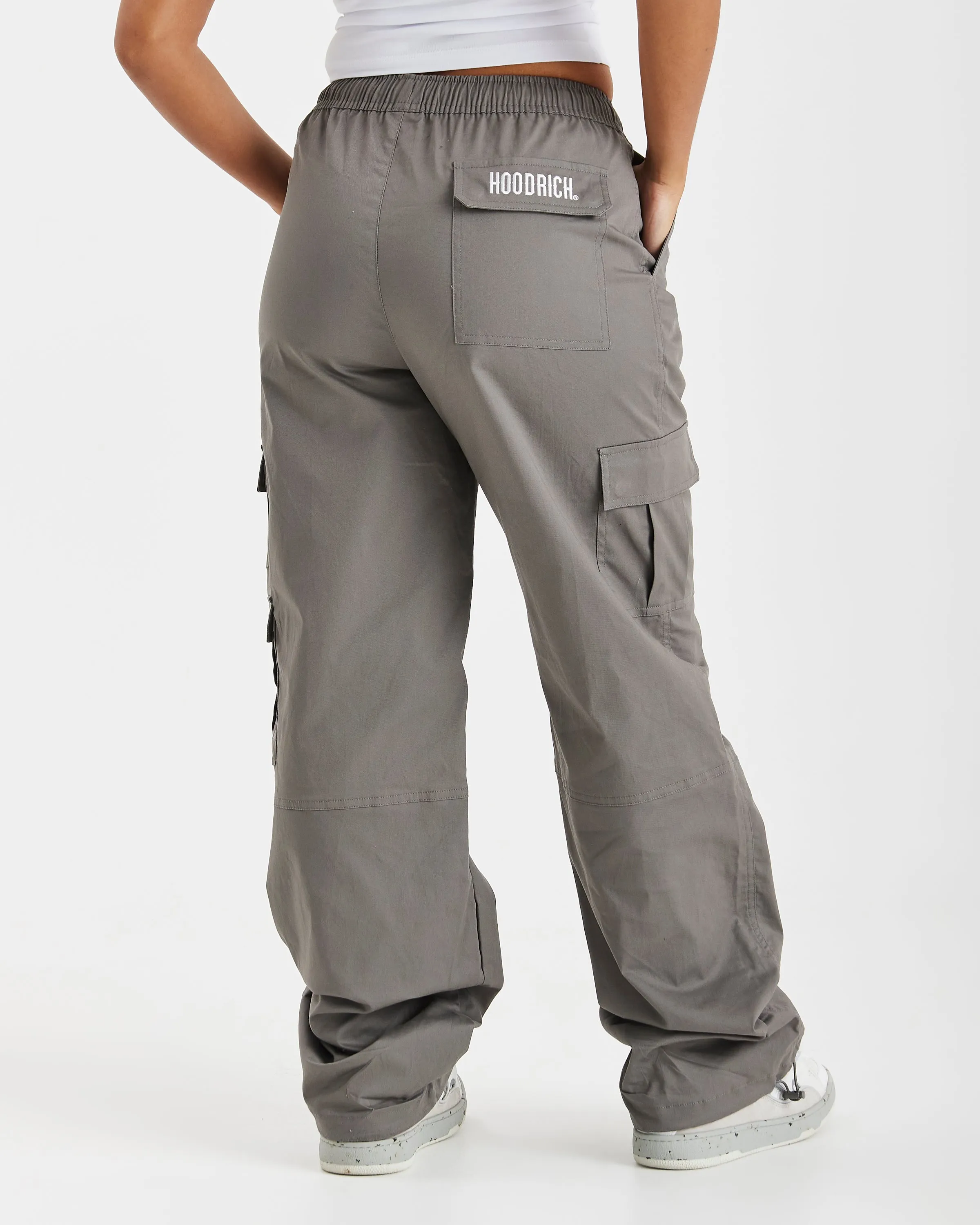 Combat Cargo Pants - Grey/White