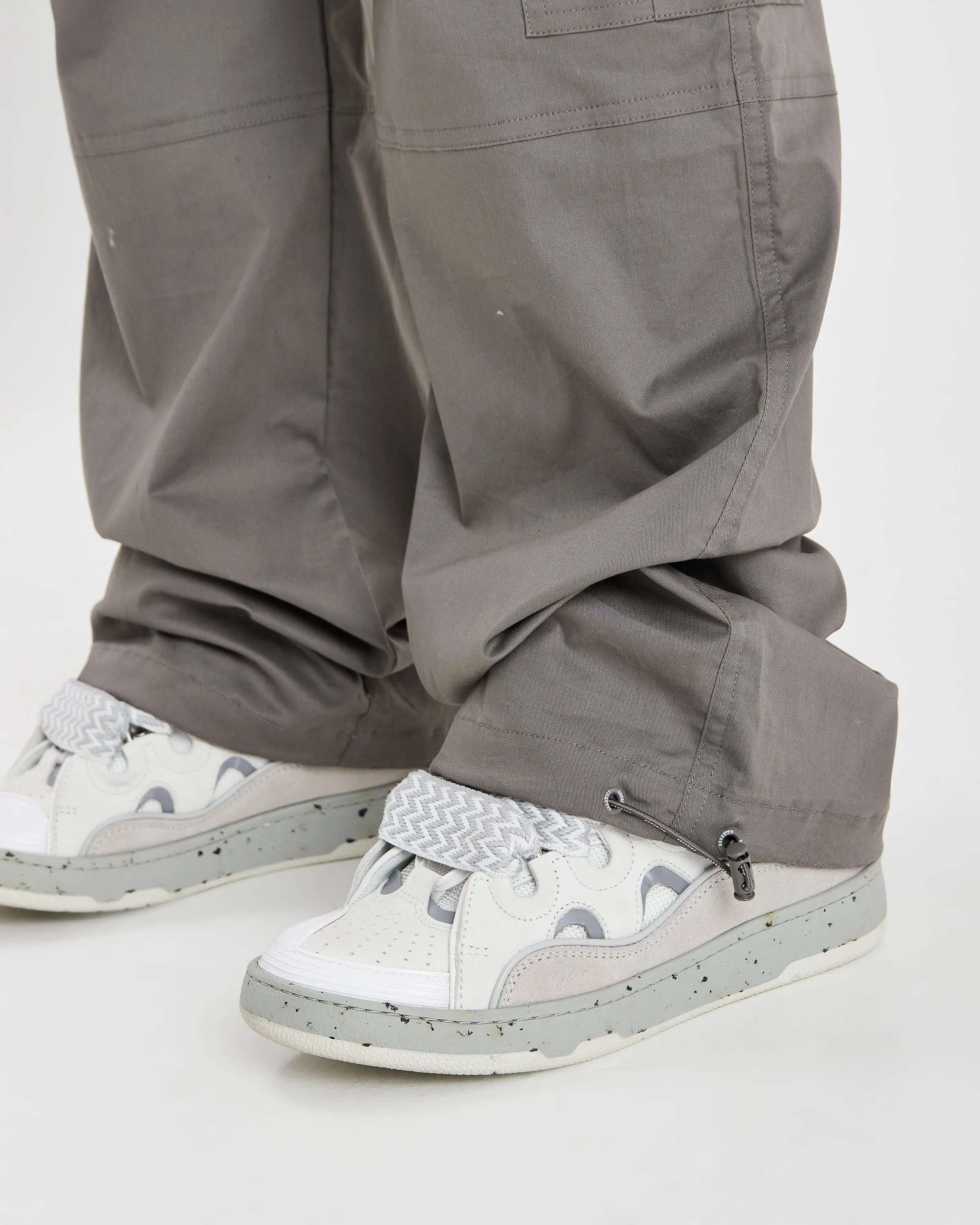Combat Cargo Pants - Grey/White