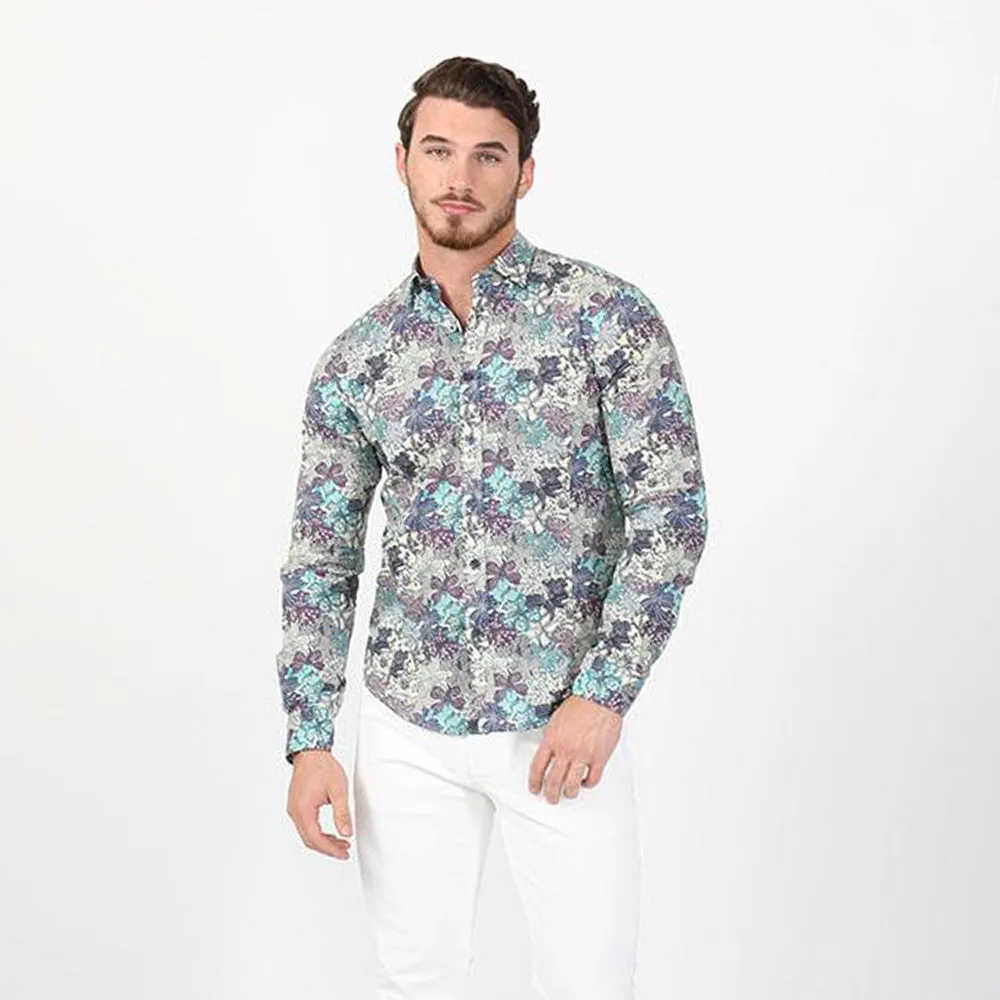 Cool Breeze Floral Button Down Shirt