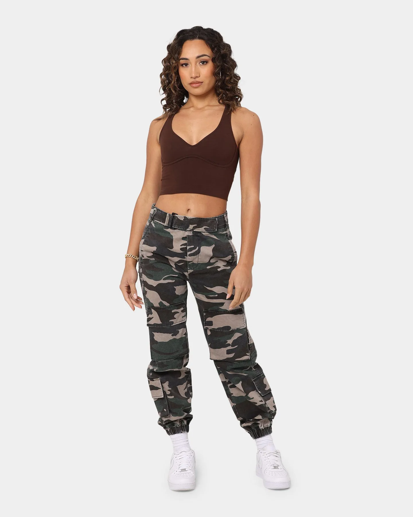 EN ES Women's Defined Contour Tank Brown