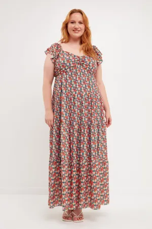 Floral Tiered Maxi Dress