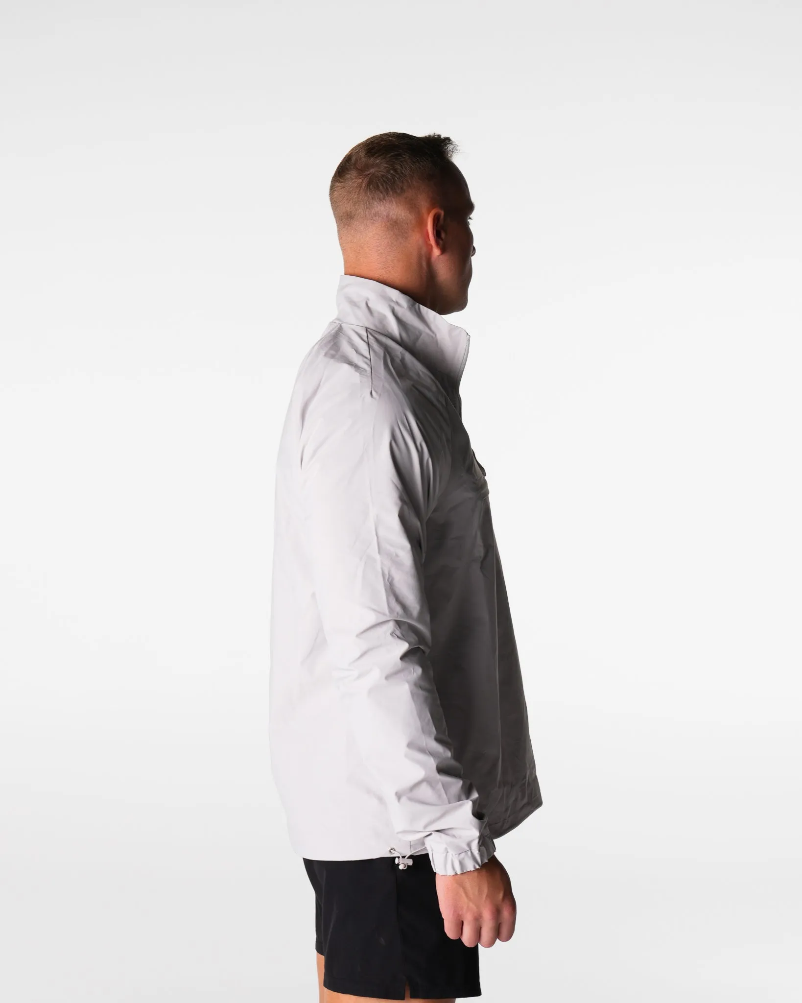 Grey Motion Windbreaker