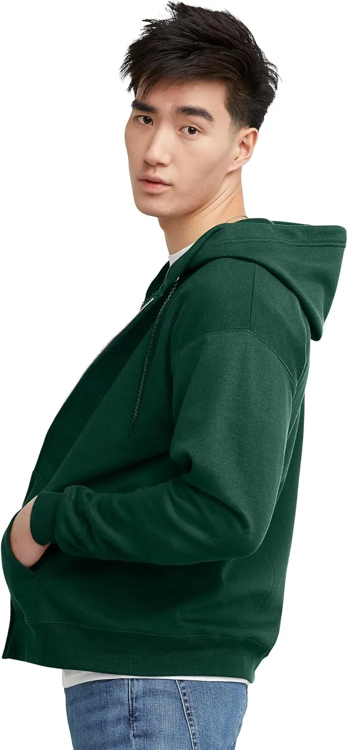 Hanes Men's EcoSmart Fleece Full-Zip Hoodie Sweatshirt
