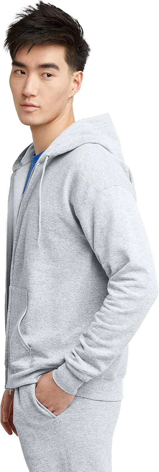 Hanes Men's EcoSmart Fleece Full-Zip Hoodie Sweatshirt