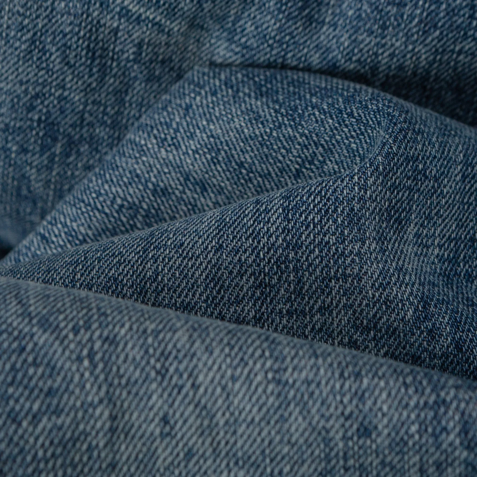 High-Waisted Washed Straight Jeans