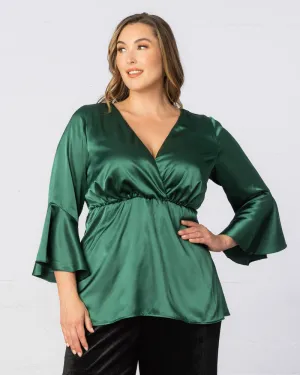 Honey Satin Bell Sleeve Top - Sale!