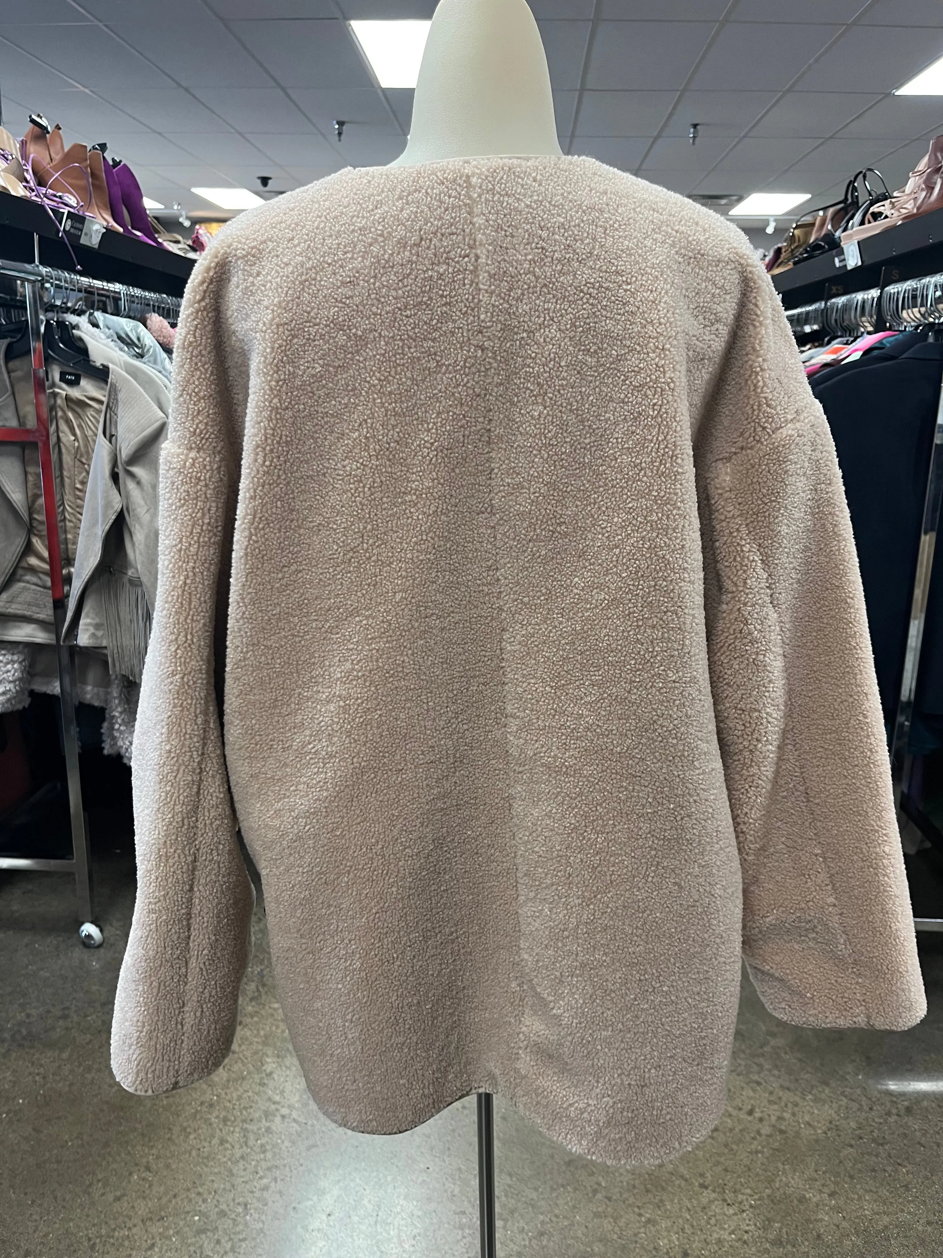 Jacket Puffer & Quilted By Clothes Mentor In Tan, Size: L