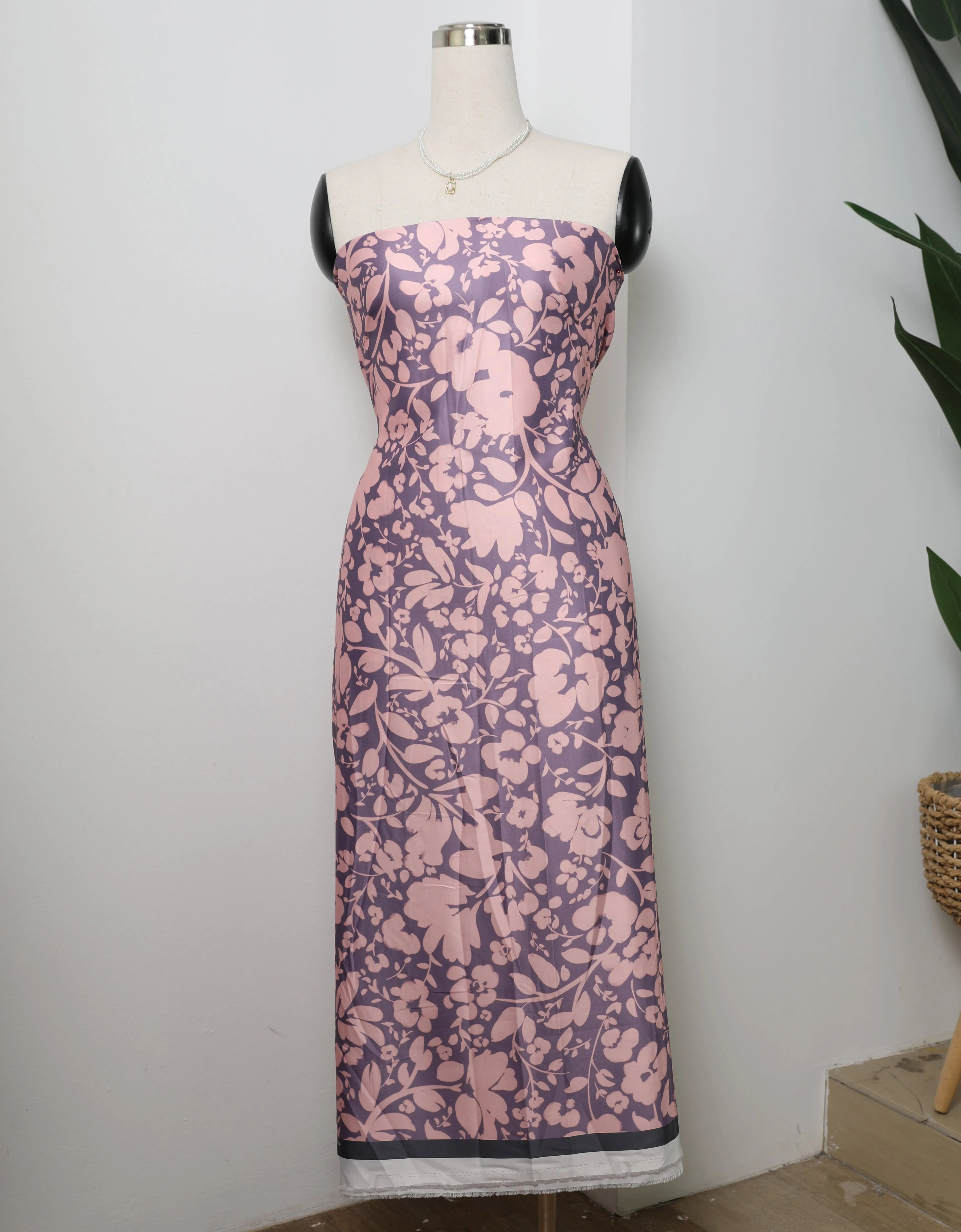 JASMINE SATIN - 4 METERS (DUSTY PURPLE)