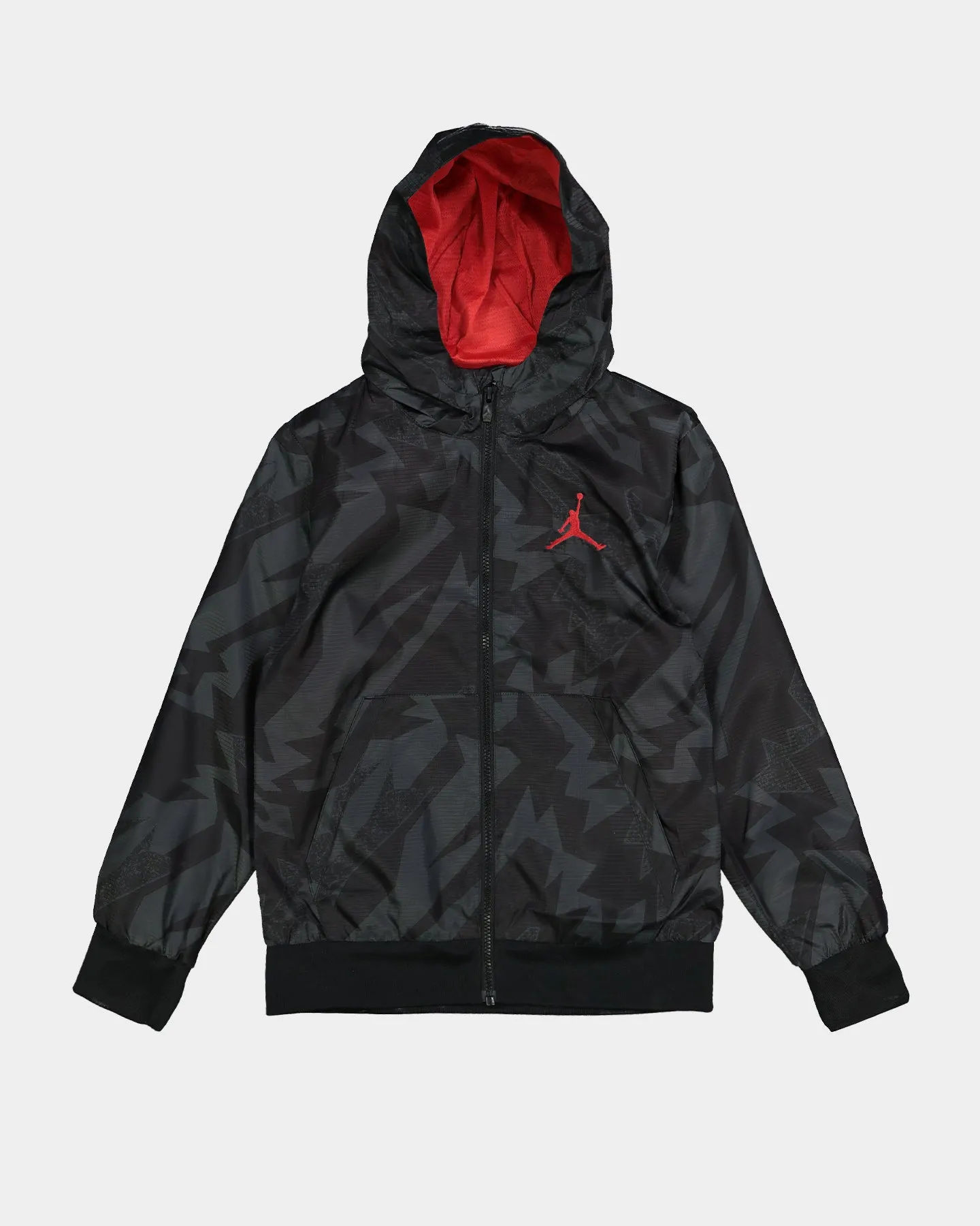 Jordan Kids' Full Zip Essential Windbreaker Black