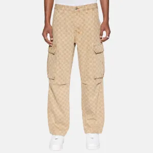 Ksubi Box Fugitive Cargo Pants Tan