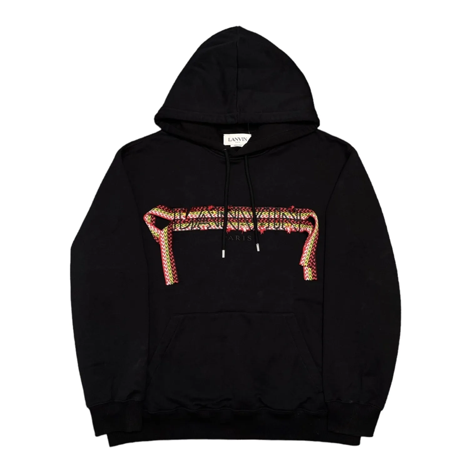 Lanvin Curb Lace Hooded Sweatshirt Black