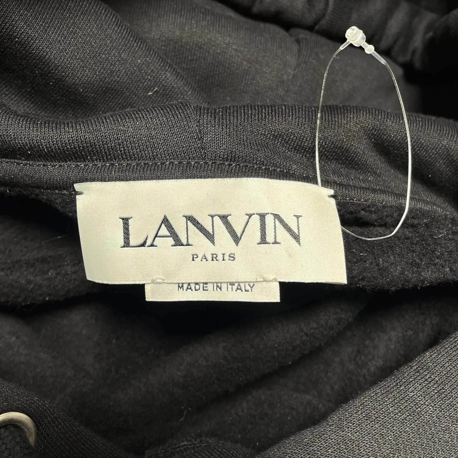 Lanvin Curb Lace Hooded Sweatshirt Black