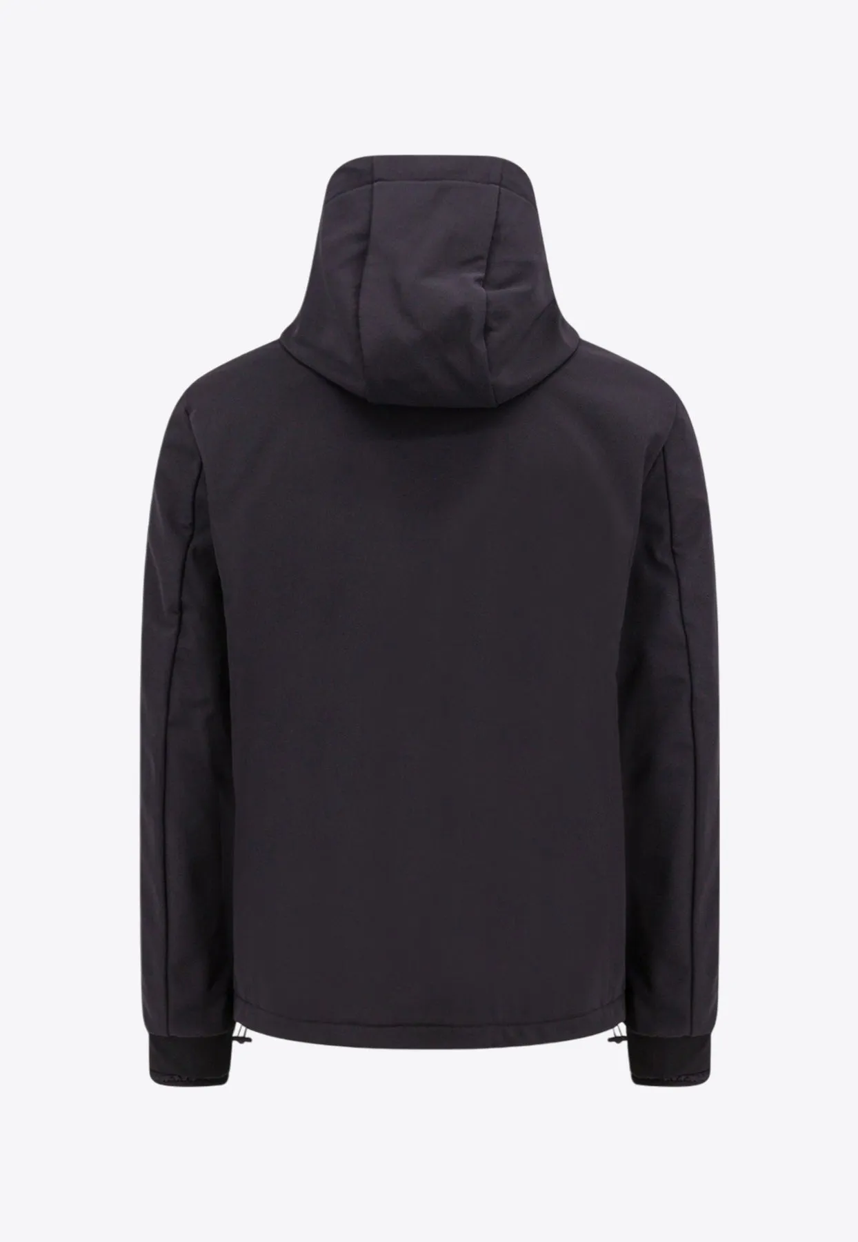Logo Patch Zip-Up Windbreaker Jacket