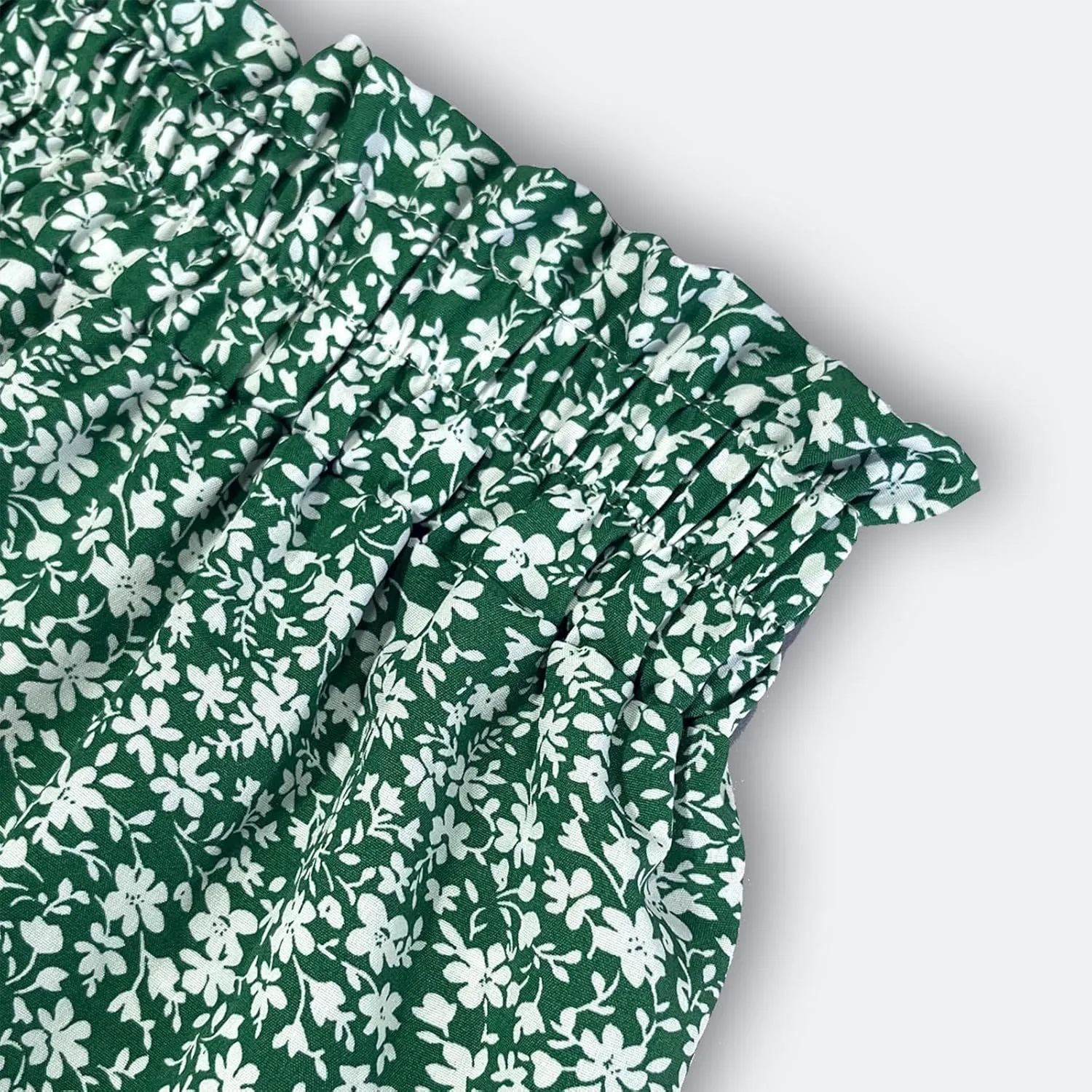 Midi Skirts for Women Summer Tiered Drawstring Elastic Waist Knee Length Skirts Pleated A Line Boho Solid Plain Skirts