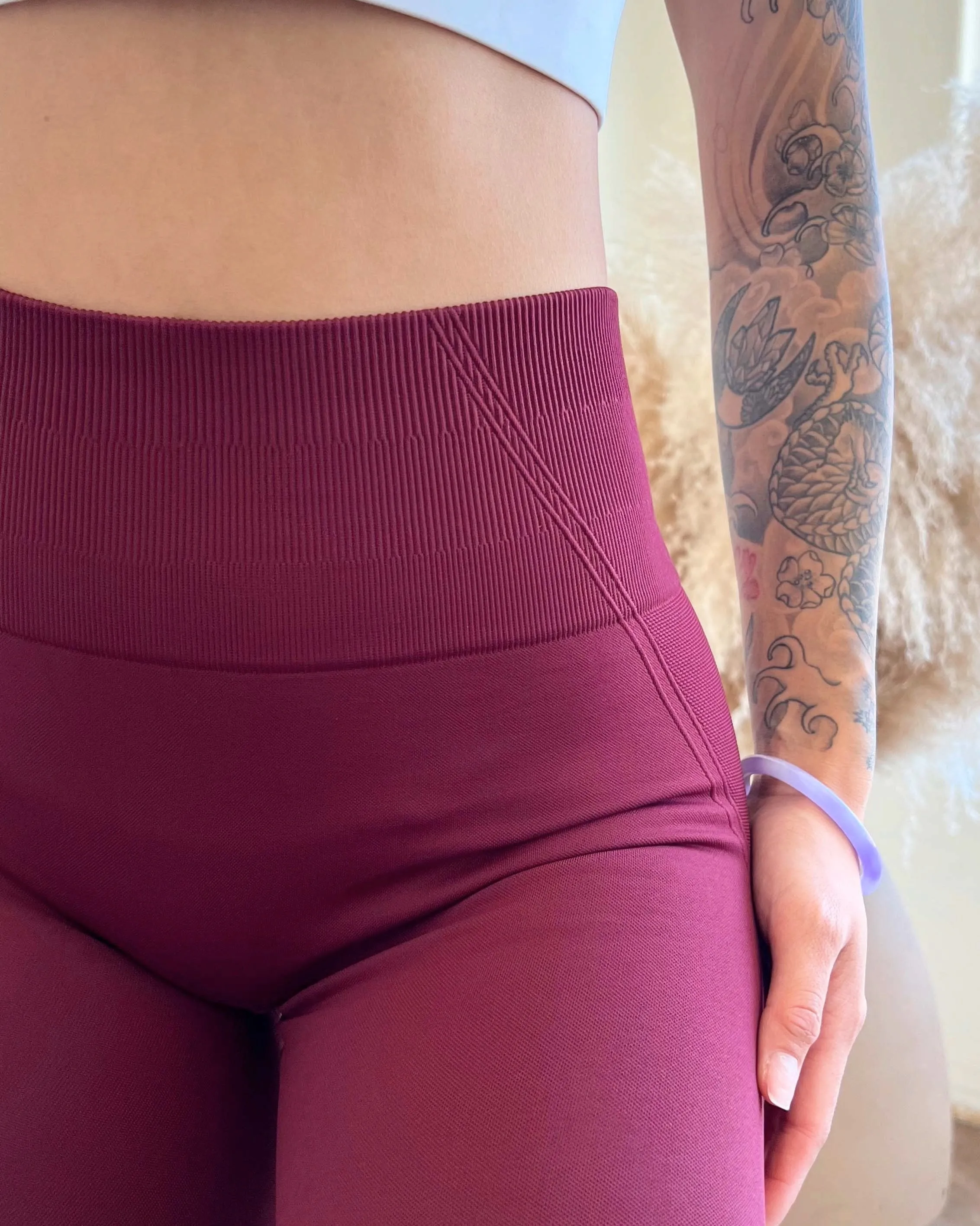 Nova Seamless Leggings (Maroon)