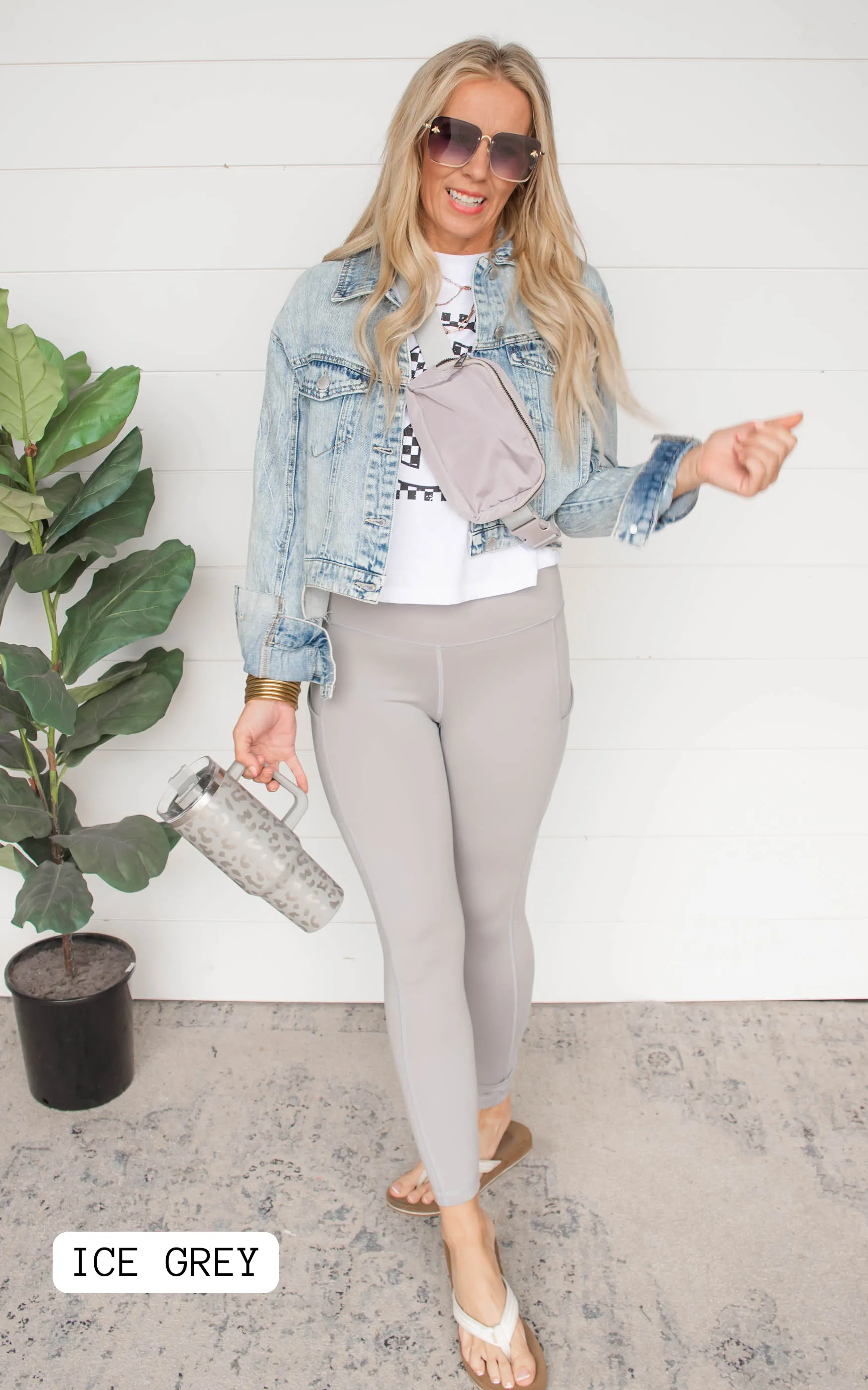 Nylon Full Length Leggings | Rae Mode - Final Sale