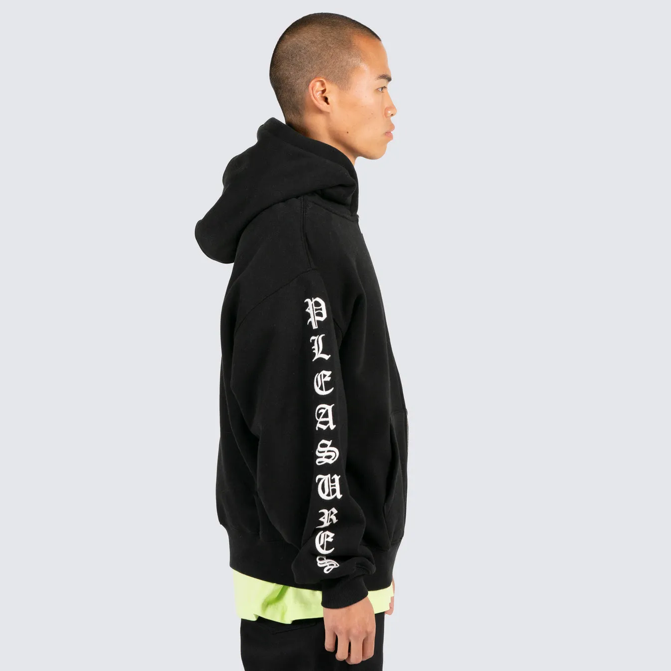 Oe Zip Up Hoodie Black