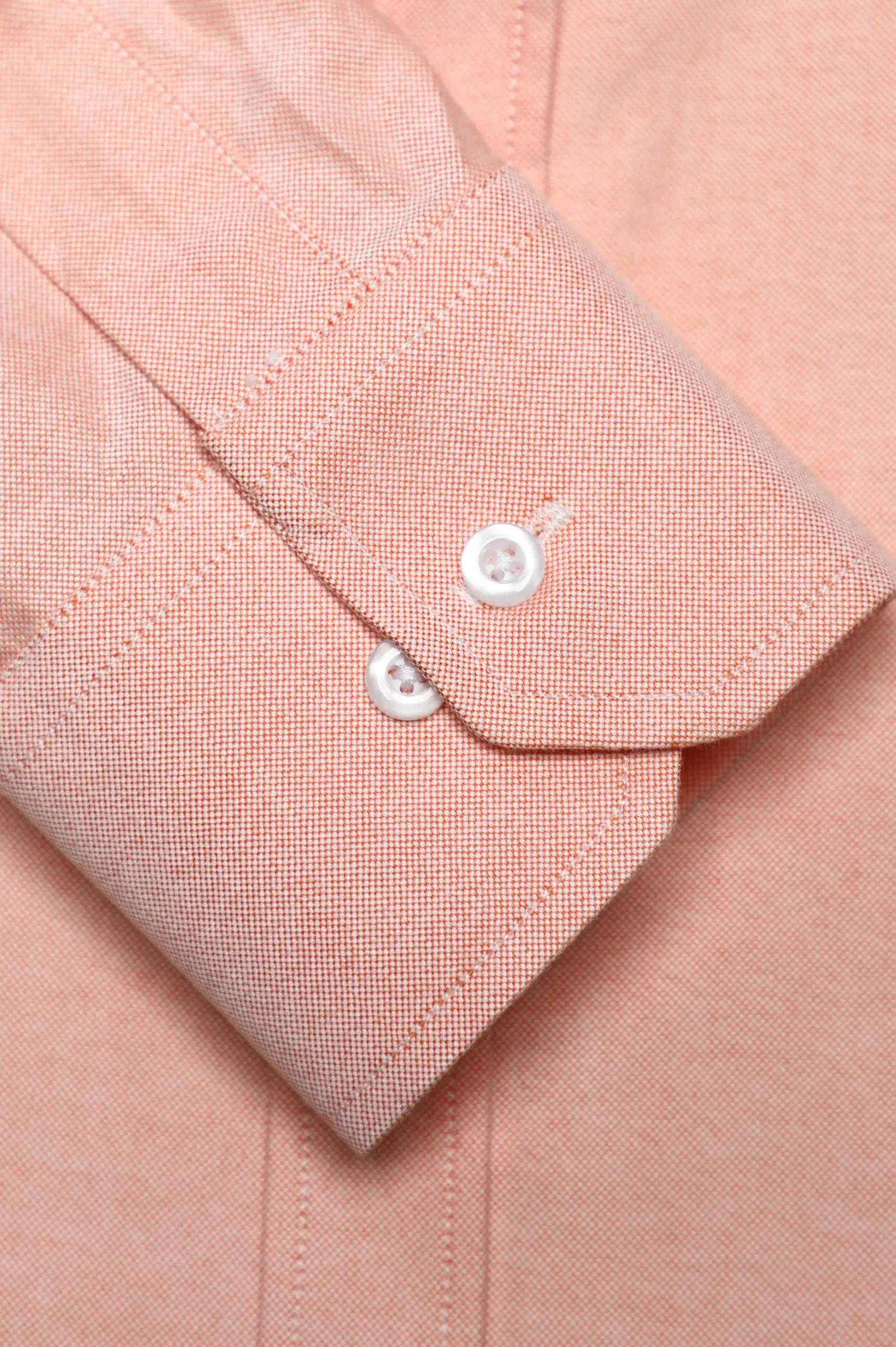 Orange Textured Casual Shirt