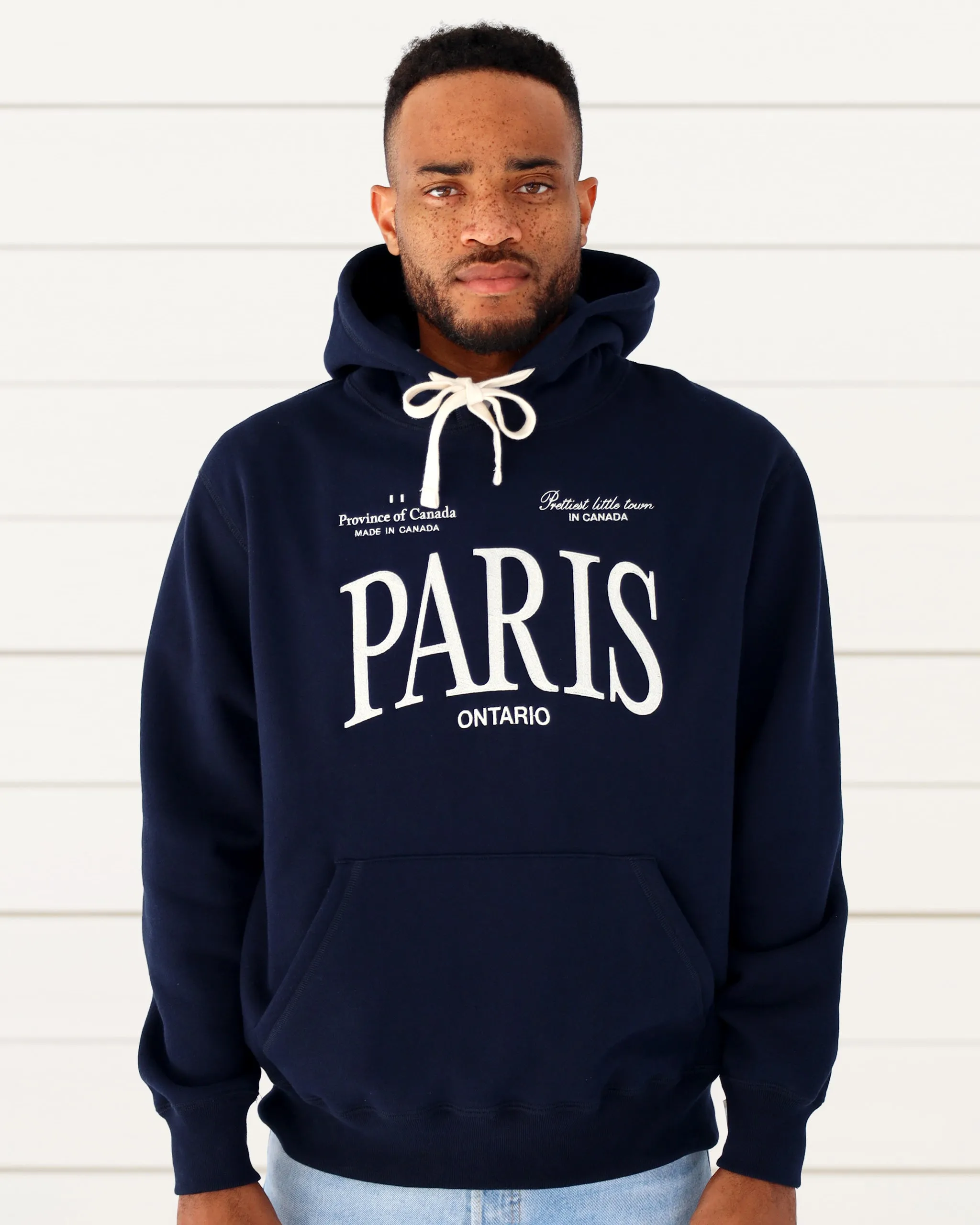 Paris Ontario Fleece Hoodie Navy - Unisex
