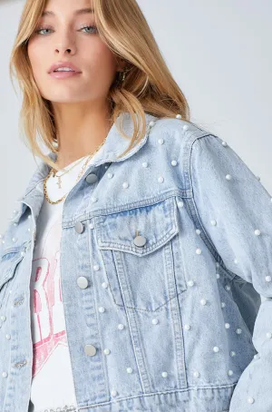 Pearls Of Wisdom Jacket - Lt Denim