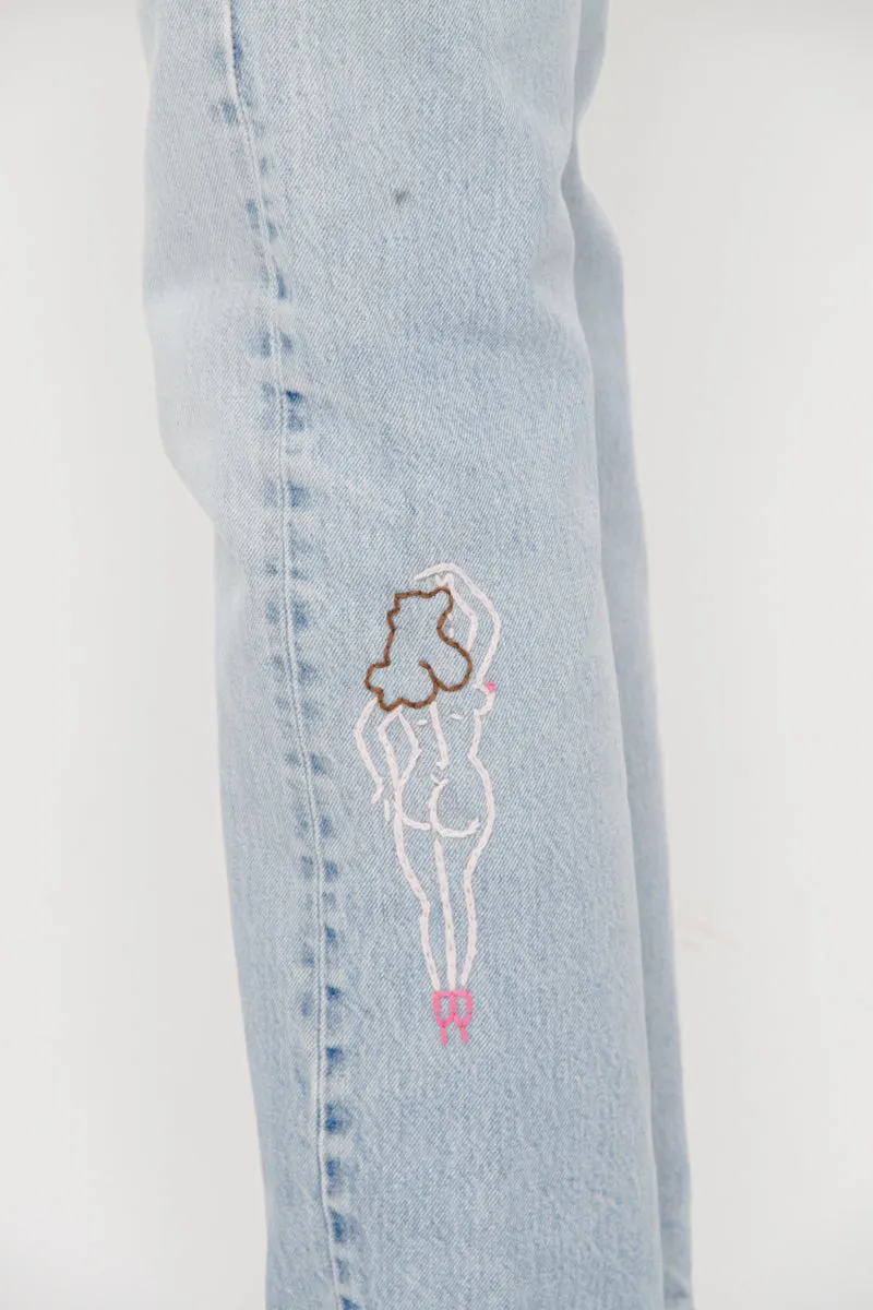 PINUP EMBROIDERED JEANS