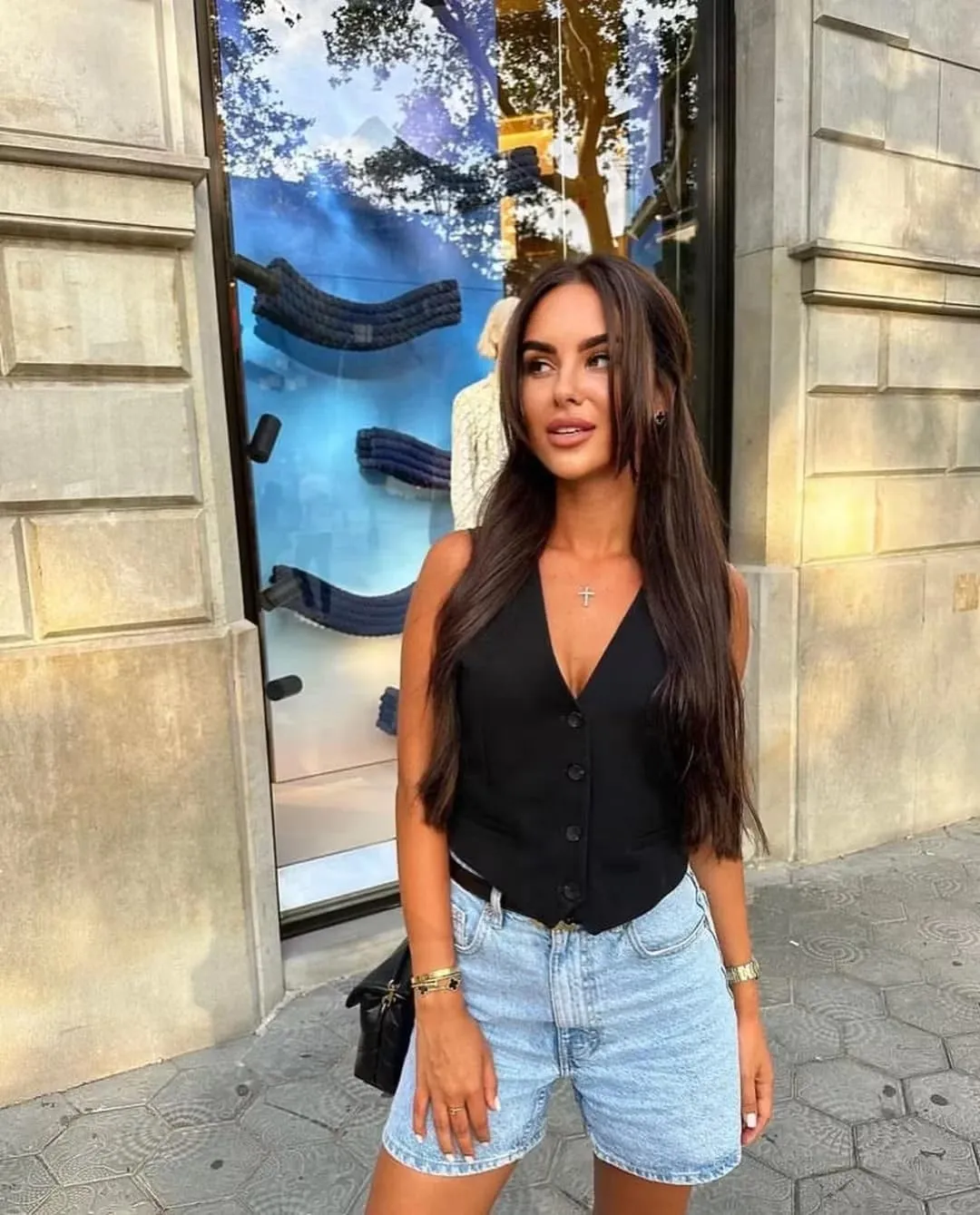 Pofihavi Cropped Suit Vest for Women 2024 Button Up Business Casual Dressy Waistcoat Vest Tops