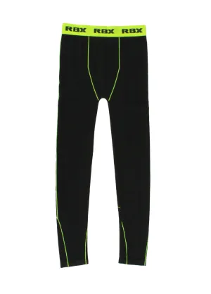 RBX Active  Boy's Contrast Seamless Compression Pants