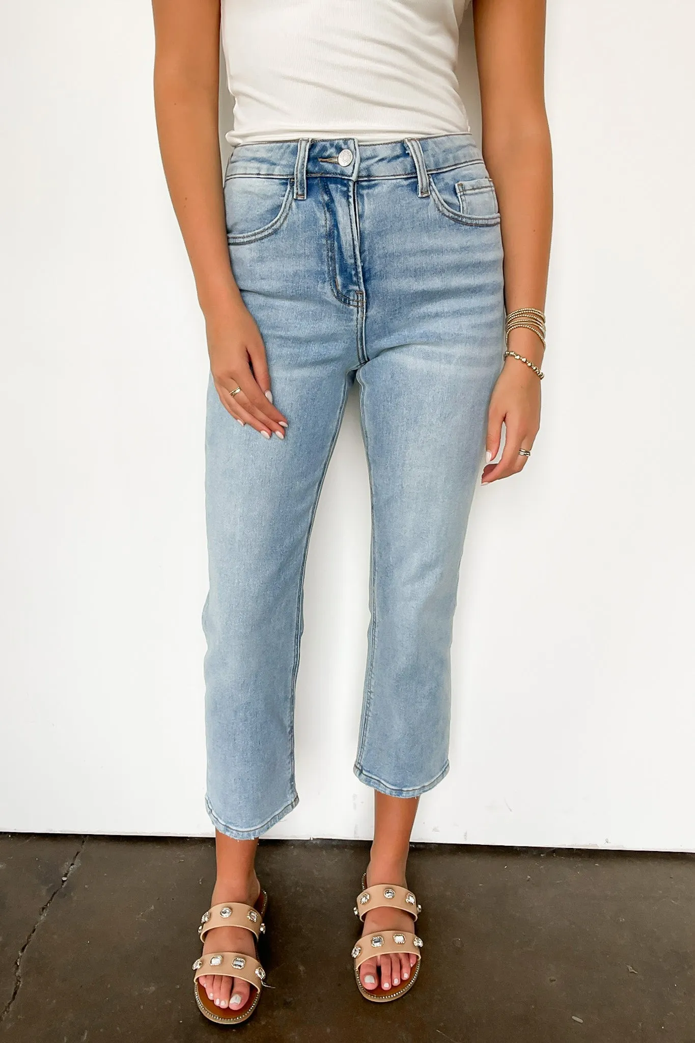 Roxanna High Rise Crop Straight Jeans - FINAL SALE