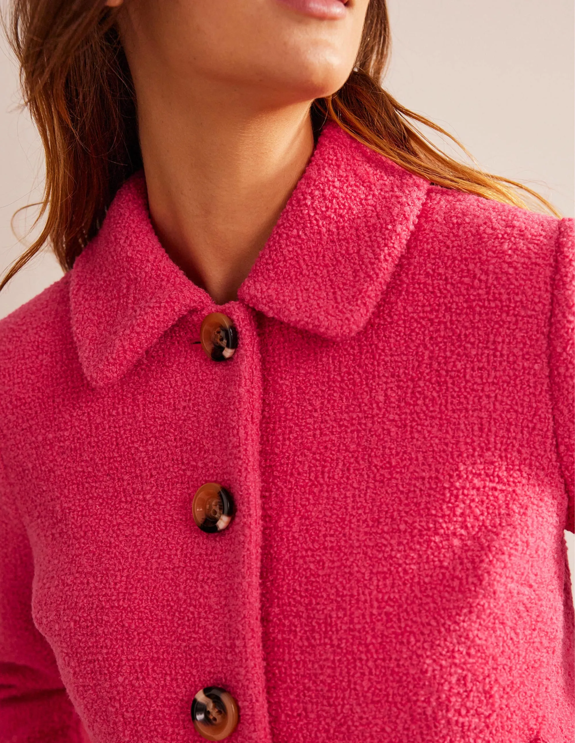 Rye Cropped Jacket-Teaberry