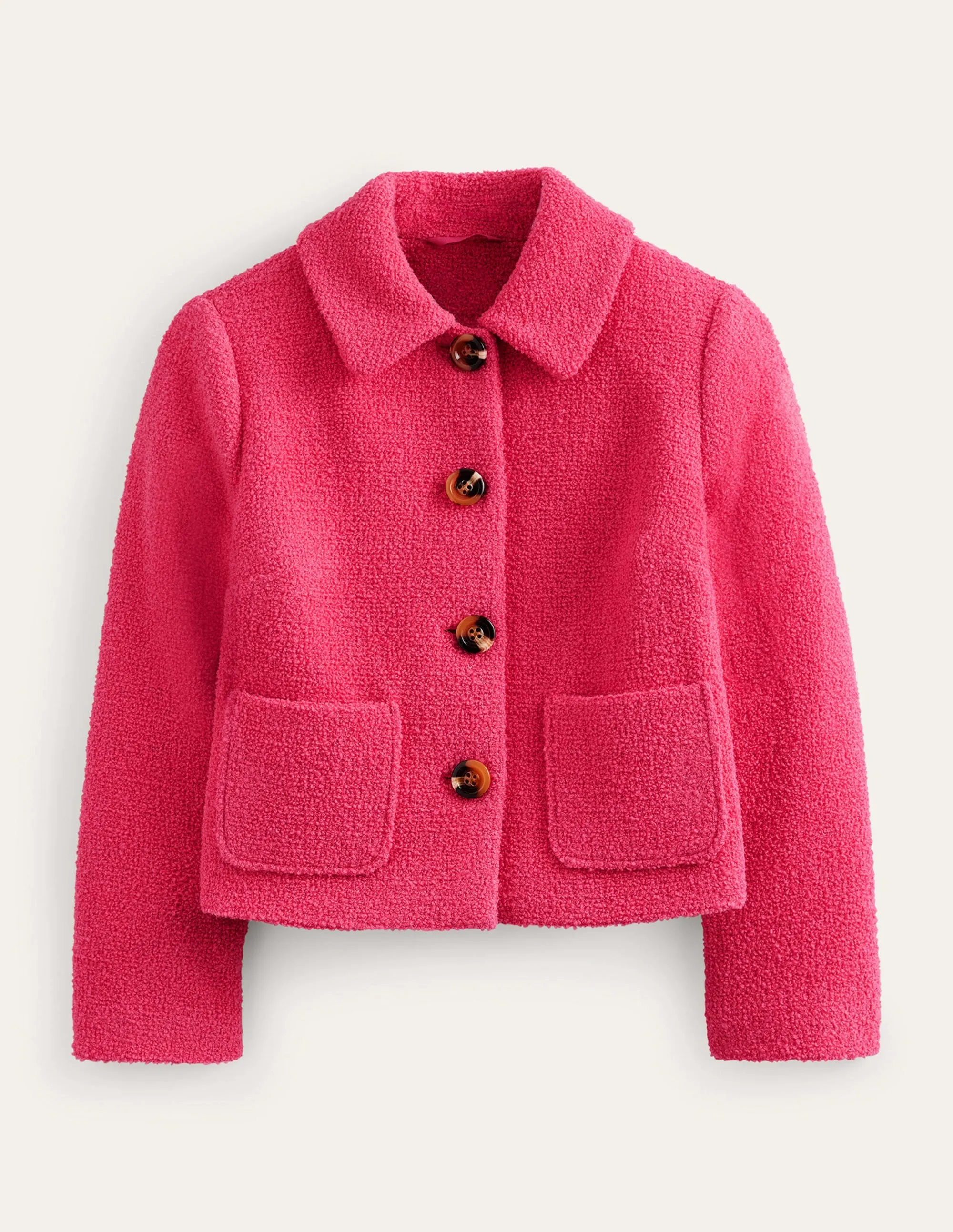 Rye Cropped Jacket-Teaberry