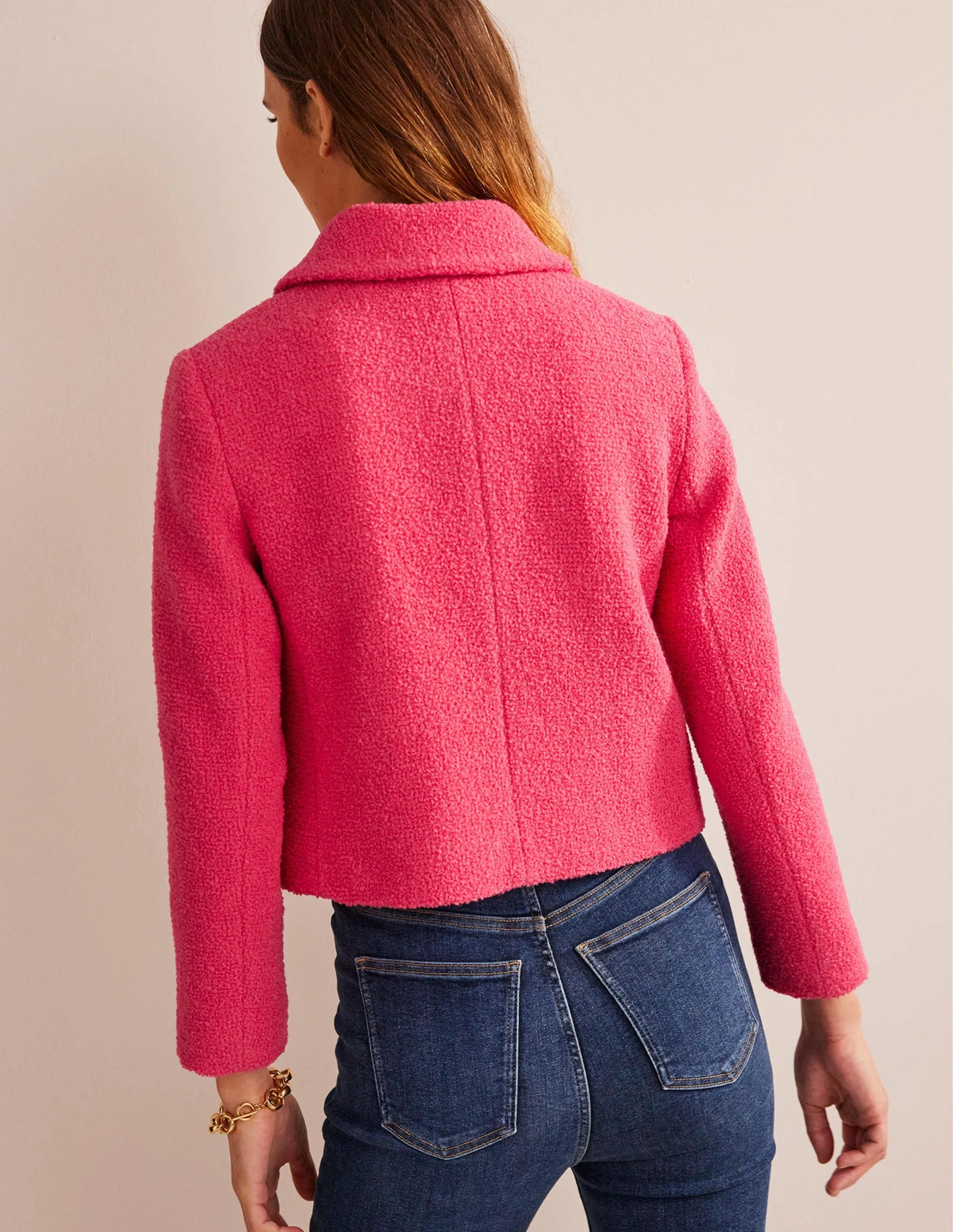 Rye Cropped Jacket-Teaberry