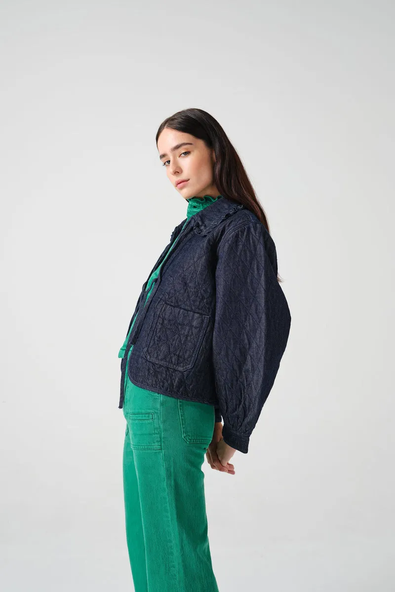 seventy mochi Heidi Jacket in Indigo Rinse