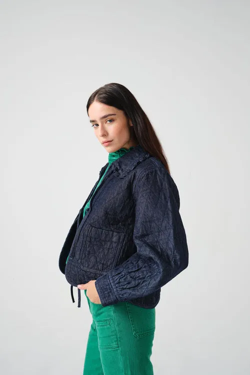 seventy mochi Heidi Jacket in Indigo Rinse