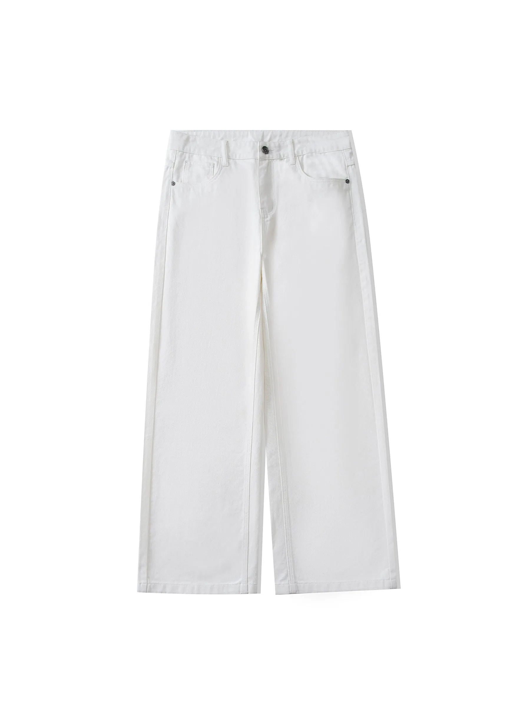Straight Leg High-Waisted Lightweight Jeans