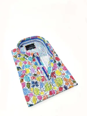 Summer Flowers Short Sleeve Shirt