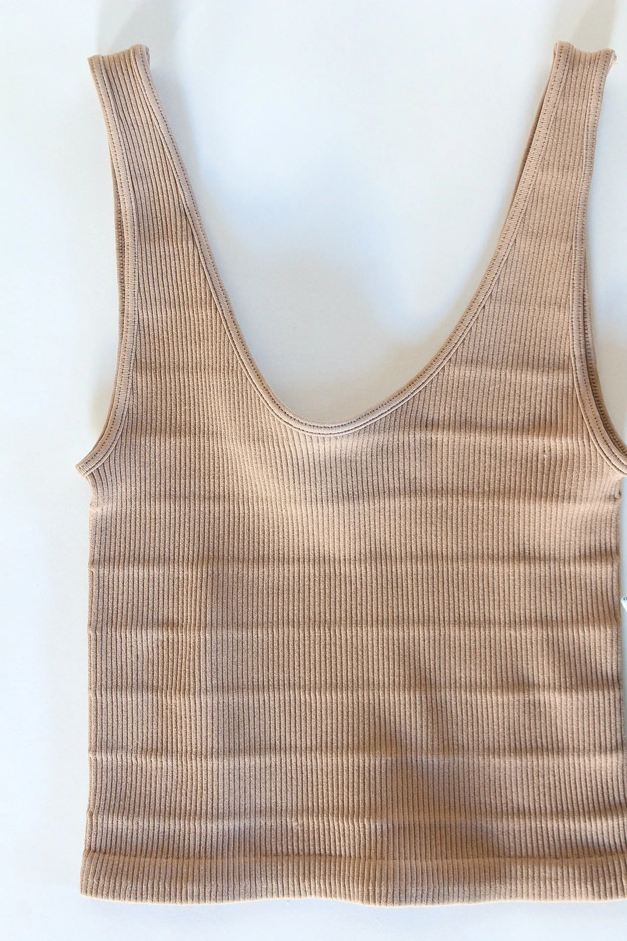 Tagless Cropped Ribbed Cami