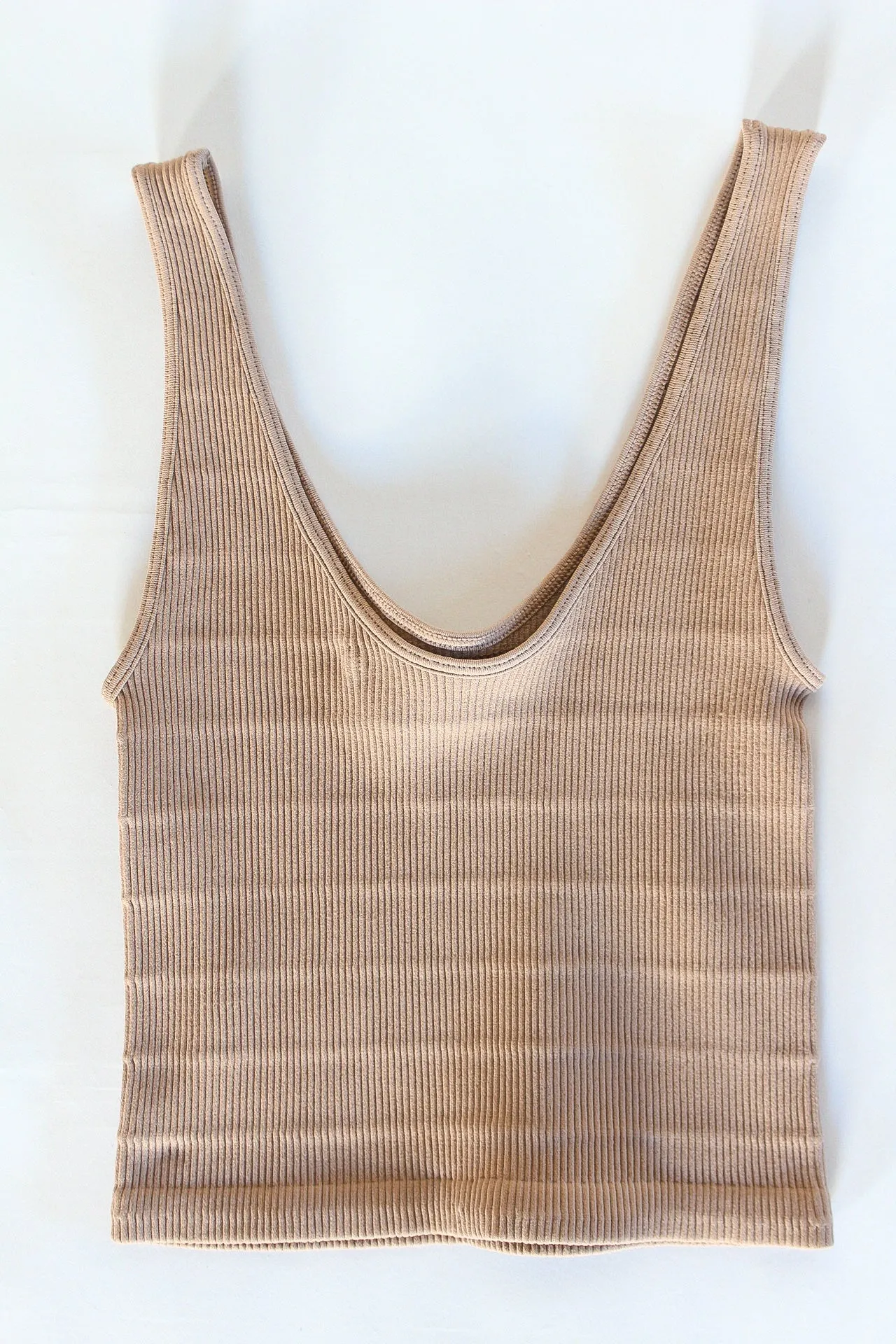 Tagless Cropped Ribbed Cami