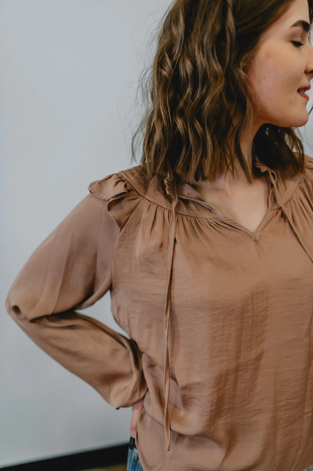 The Marion Top by Heartloom - Chai