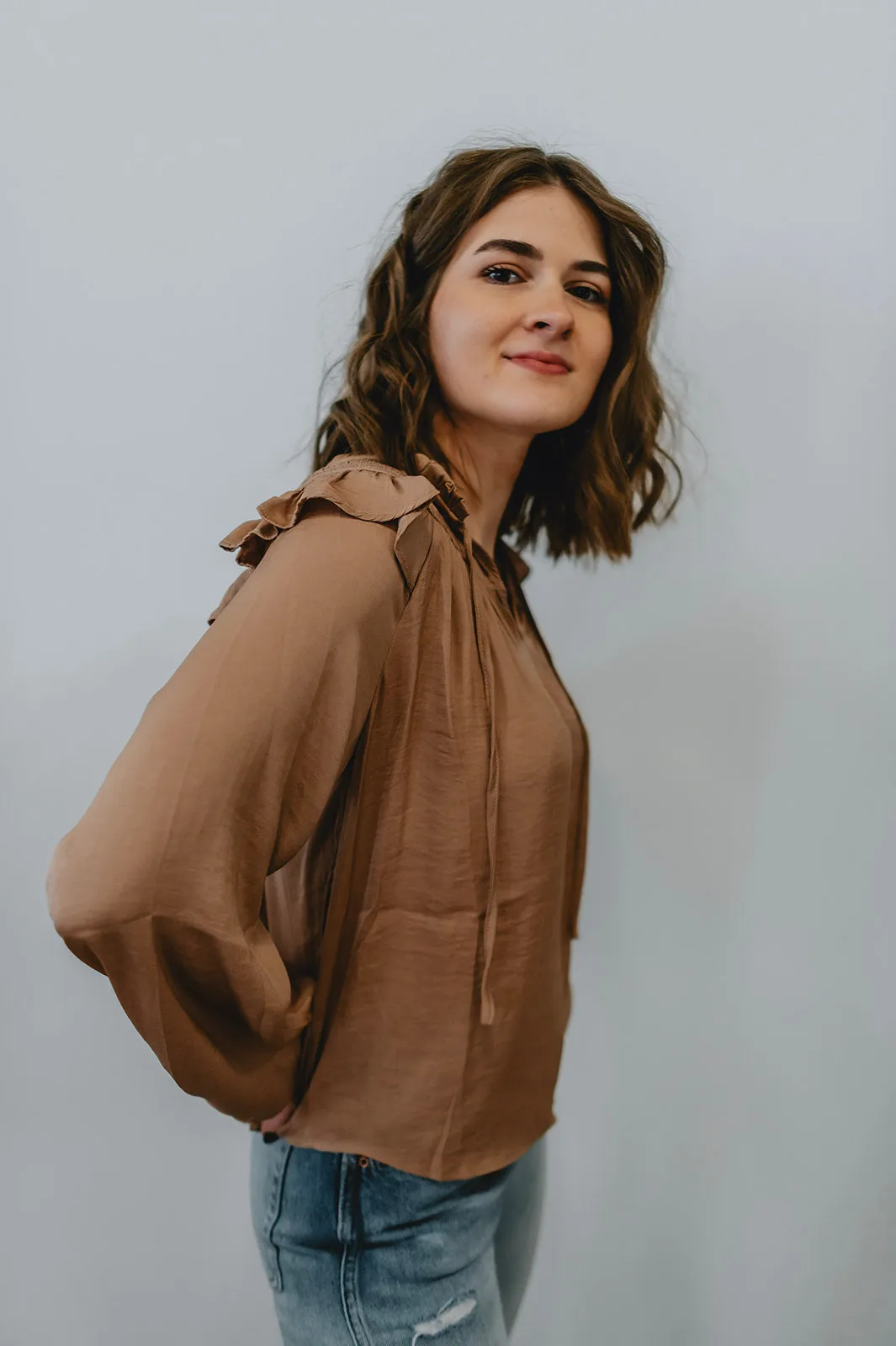 The Marion Top by Heartloom - Chai