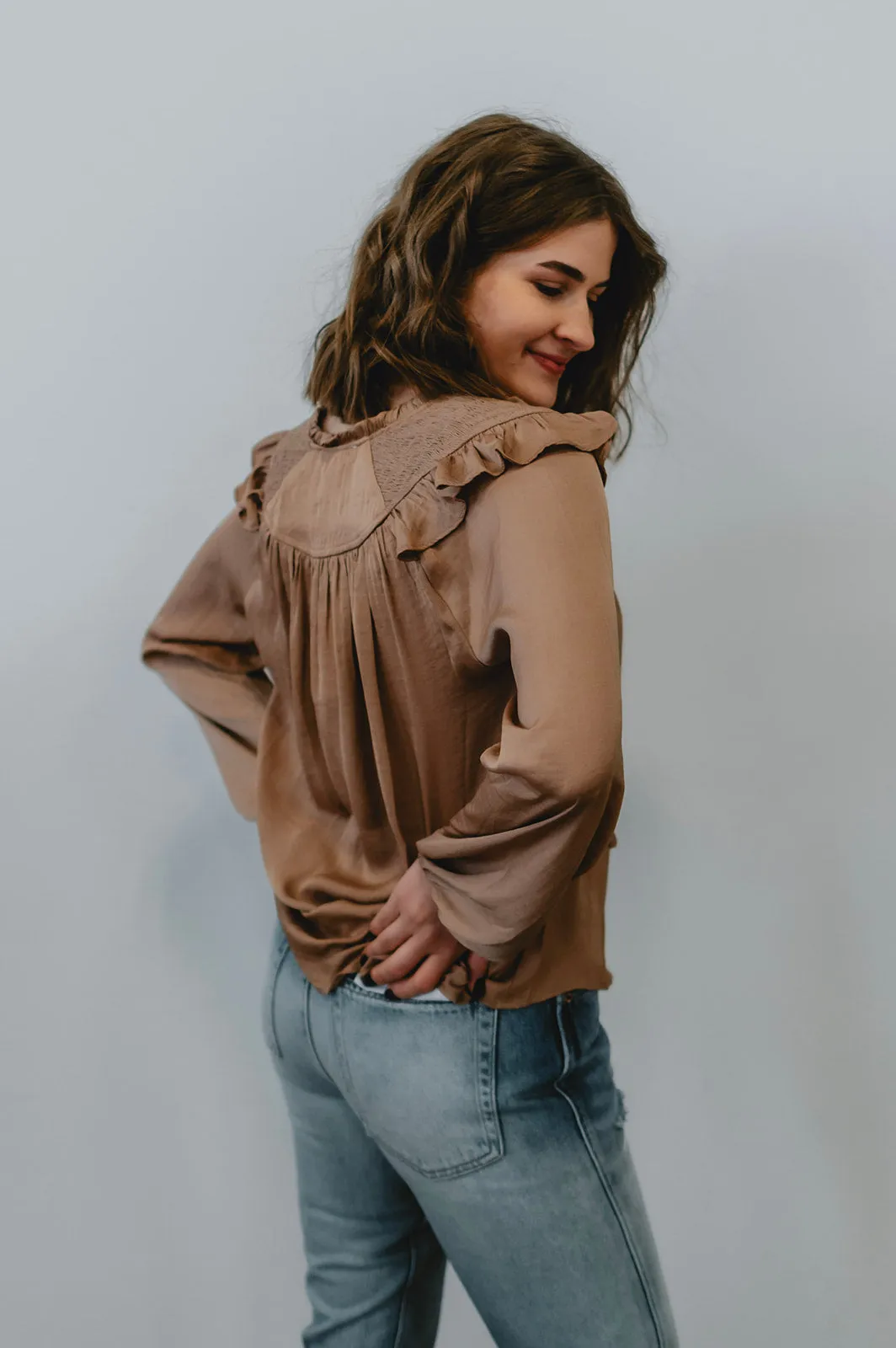 The Marion Top by Heartloom - Chai