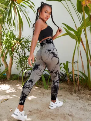 Tie Dye Seamless Breathable Softness Active Leggings SS23