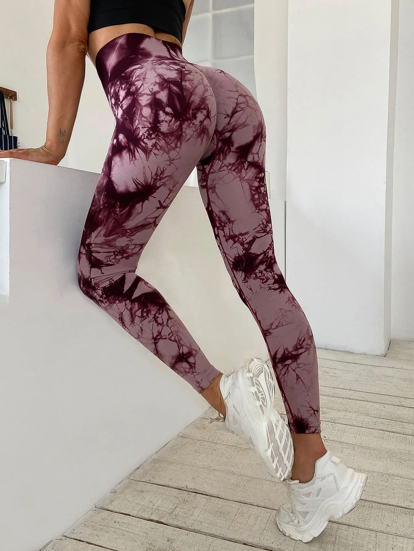 Tie Dye Seamless Breathable Softness Active Leggings SS23
