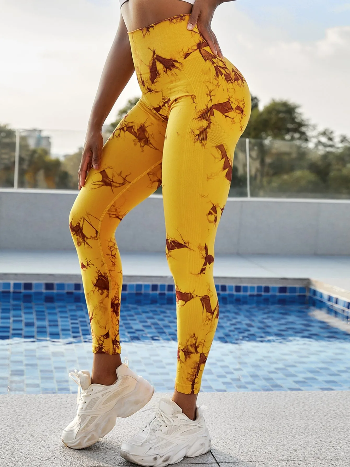 Tie Dye Seamless Breathable Softness Active Leggings SS23