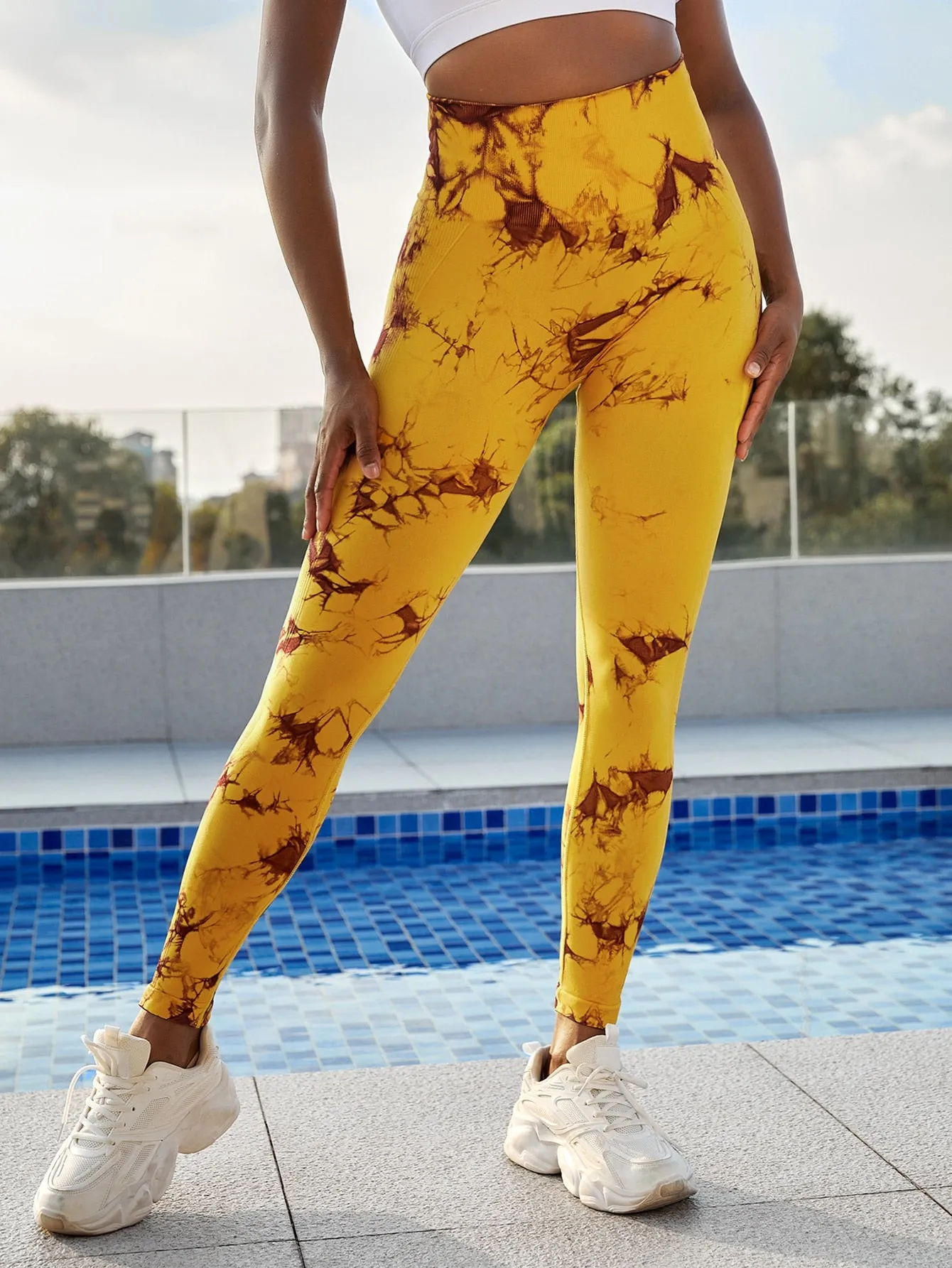 Tie Dye Seamless Breathable Softness Active Leggings SS23